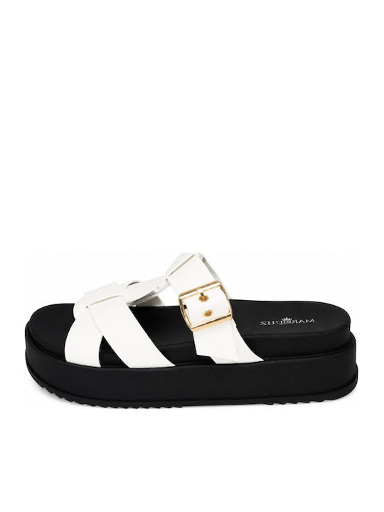 Summer Women's White Platforms SI-1140-26FL-WHITE