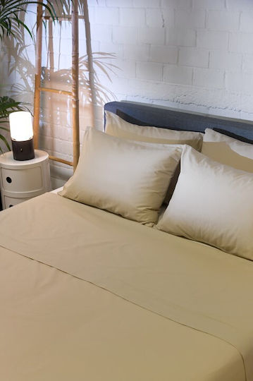Biocarpet Bed Sheet Set Naf Naf Hue Safari-Birch Set Bed Sheets for Super King Rubber Hugger 240x260cm