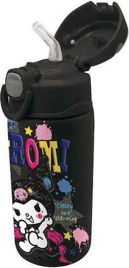 Graffiti Детска бутилка Kuromi Термос със Сламка Многоцветна 450ml