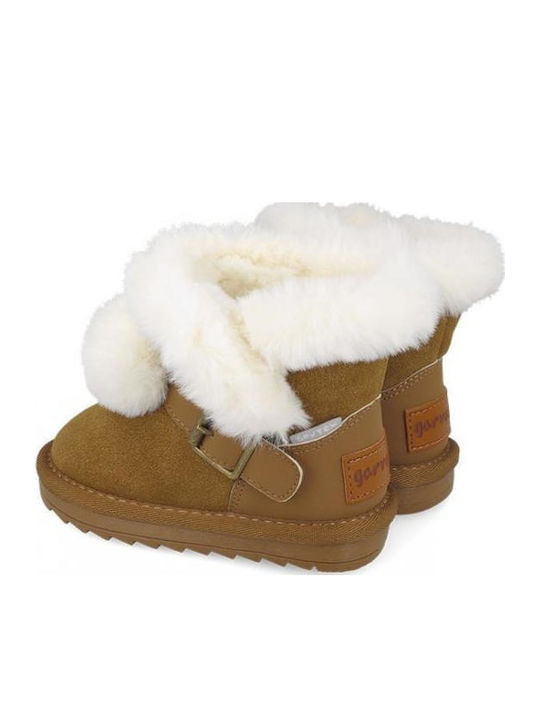 Kinderstiefel mit Reissverschluss Tabac Braun
