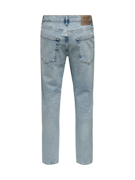 Men's Jeans Pants with Relaxed Fit Blue