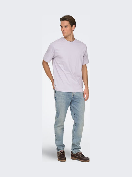 Men's Jeans Pants with Relaxed Fit Blue