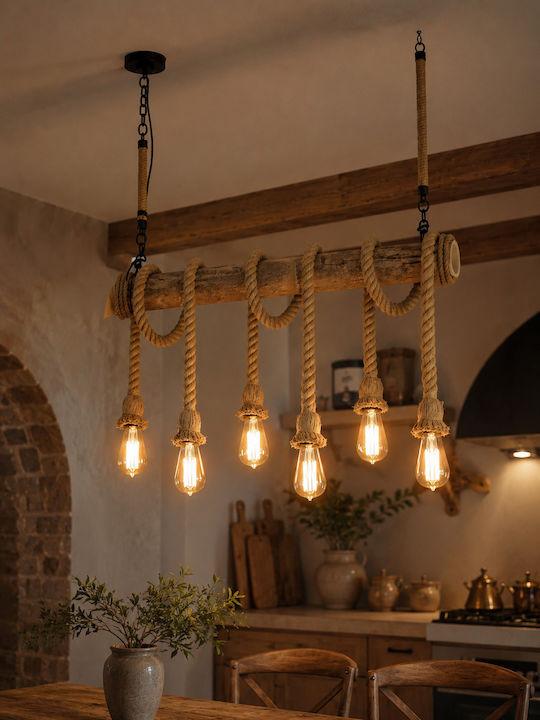 Chandelier with Wood 179992
