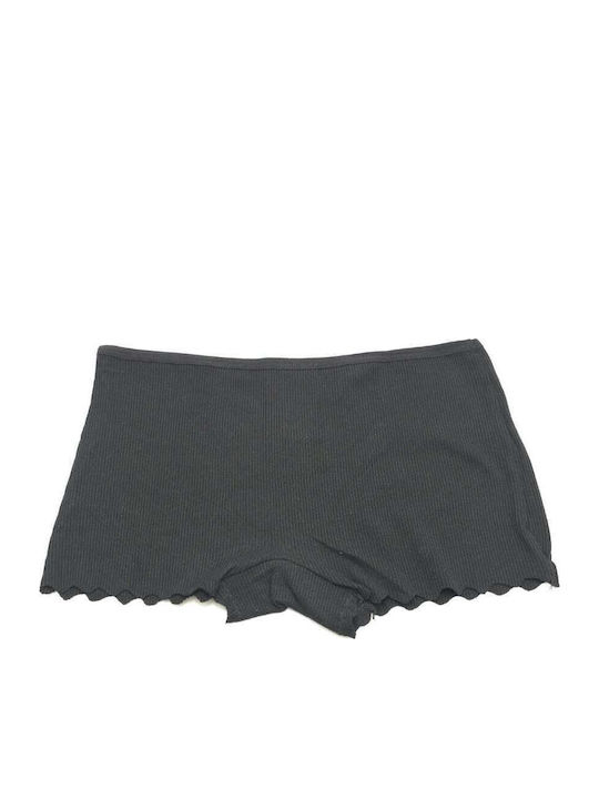 Cotton Women's Boxer Seamless Black