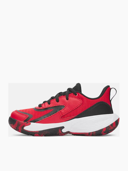 Under Armour Incaltaminte Sport Copii Baschet Cu Șireturi Roșii