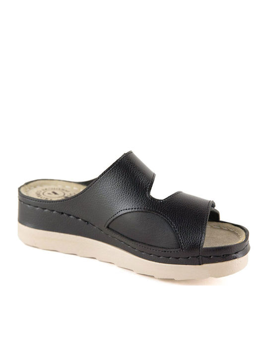 Anatomic Leather Women's Slippers Black