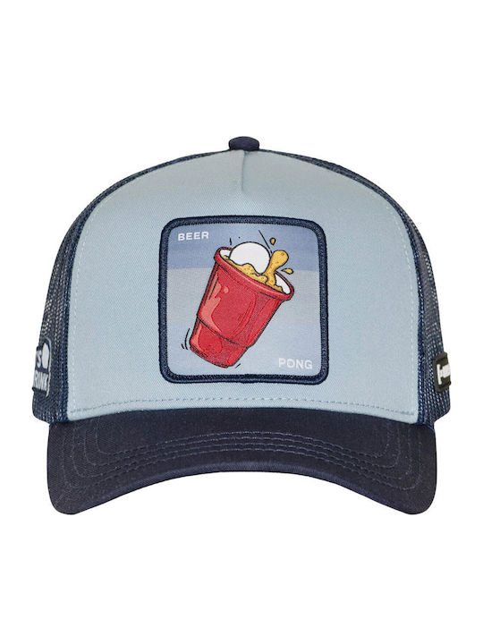 Capslab Beer Pong Premium Trucker Cap Blue