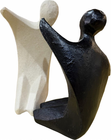 Set Dekorative Figuren aus Keramik Material 21,5x14x11cm 2Stücke