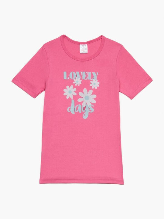 Pretty Baby Set Kids Undershirts 6 Pieces Short-sleeved Pink