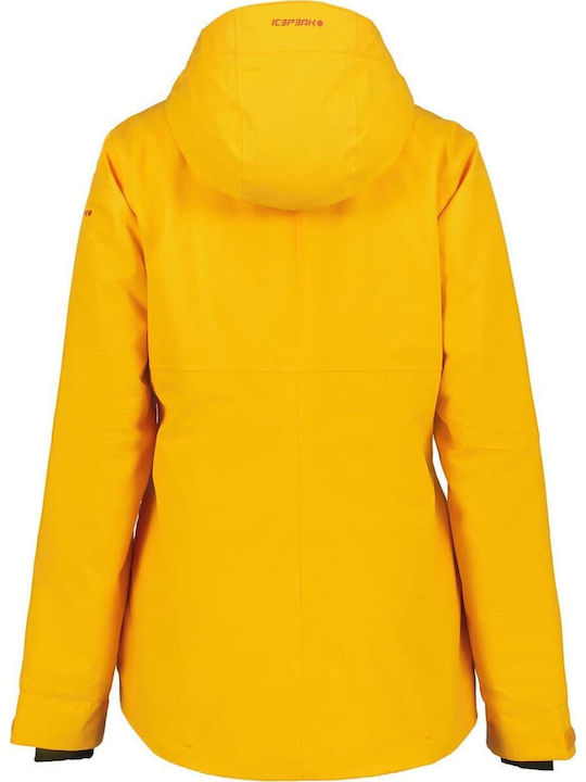 Icepeak Cathay 453229659-437 Дамско Яке за Ски и Сноуборд Жълто