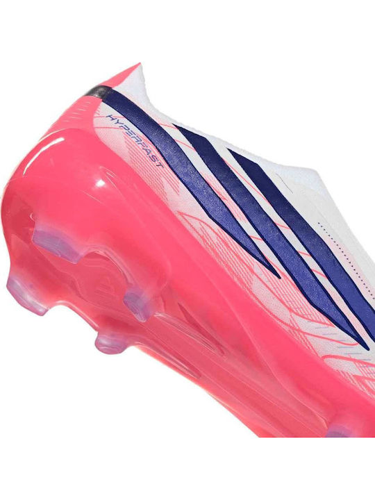 adidas F50 Hyperfast Elite FG Football Shoes with Cleats White