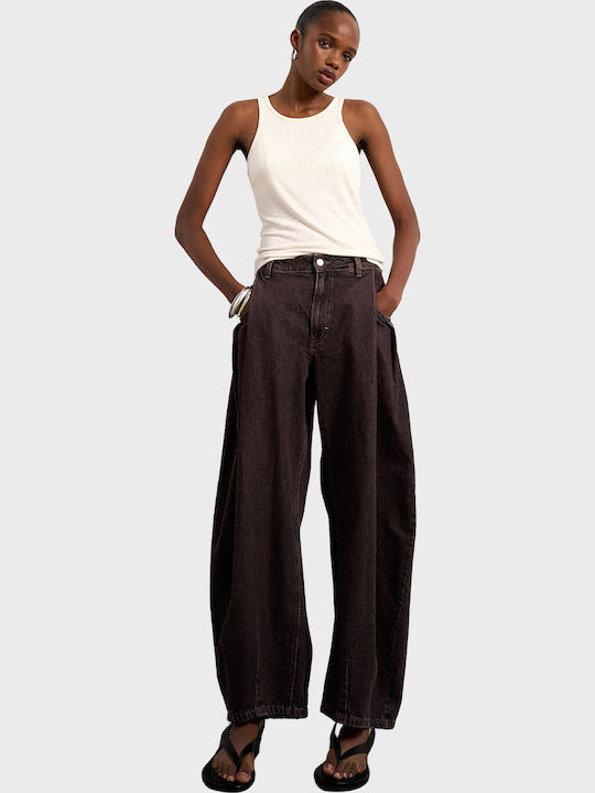Women's Brown Jean Pants