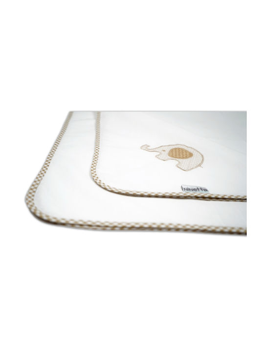 Ninetta Bebe Swaddle Blanket Cotton Beige 80x90cm