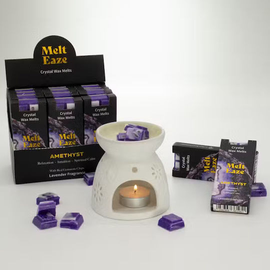 Lavendel Amethyst Kristall Wachsschmelze 50gr Ancient Wisdom
