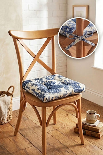 SteweHome Garden Chair Cushion Blue 40x40cm