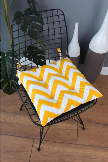 SteweHome Garden Chair Cushions Grey And Cream 40x40cm