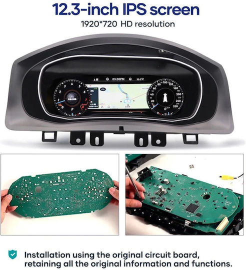 Digital Iq Dyl 760_dc 10.3" Digital Instrument Cluster Vw Tiguan Mod 2010-2016 Hdmi Input