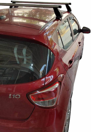 Menabo Car Roof Bars Roof Box Menabo Tema Aluminum Locks Hyundai I10 2013>2019 2 Pieces Mb.hi10.02