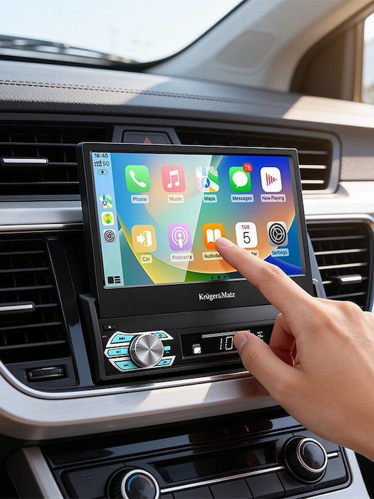 Car Radio Kruger&matz Km2018 7" Retractable Screen Carplay Androidauto