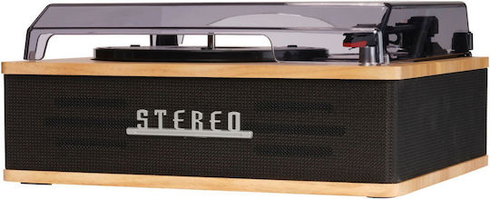 Denver VPB-262LW 111201300010 Turntable with Belt Drive and Built-in Speakers Brown
