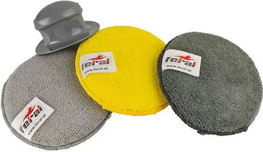Polishing Sponges Feral Detaling Pro Ergonomic Handle 250gsm 3 Pieces/Set Auto Gs 25576