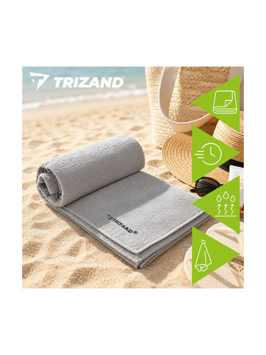 Trizand Gym Towel Microfiber Grey 120x60cm