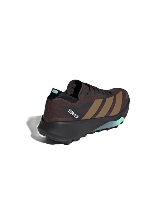 Terrex Agravic Men's Sport Shoes Trail Running Waterproof with Gore-Tex Membrane Aurora Coffee / Core Black / Pulse Mint
