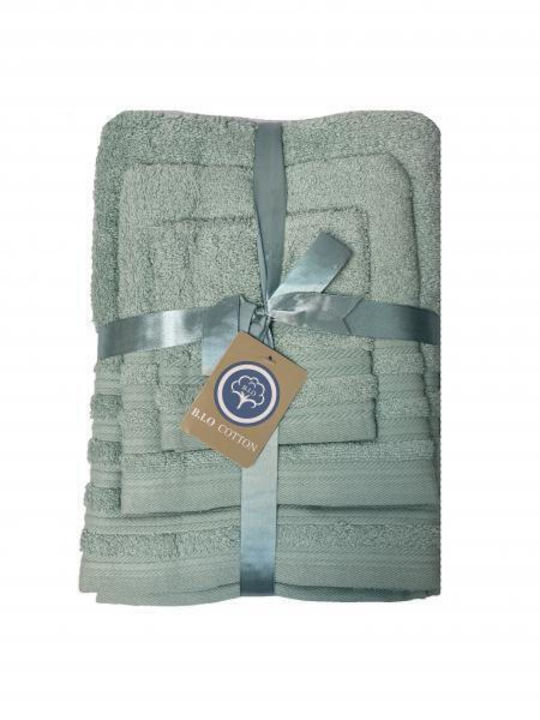 Xionoula Home Xionoula Home Badetuch Gesicht 50x100cm Aqua Gewicht 600gsm