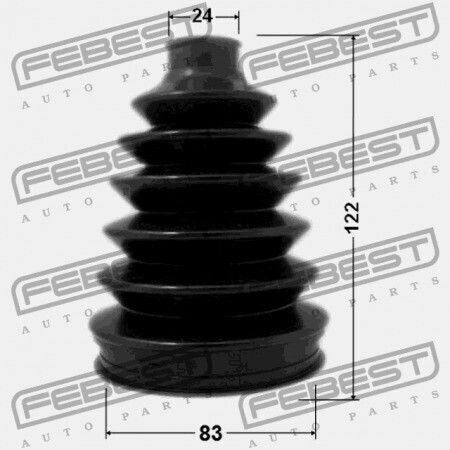 Febest Honda Integra 4d Db6 Jp Außenverbindung Abdeckung 44018-s6m-000