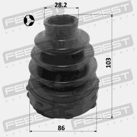 Febest Schutzabdeckung Für Das Innere Gelenk Citroen Jumper III Relay III 2006