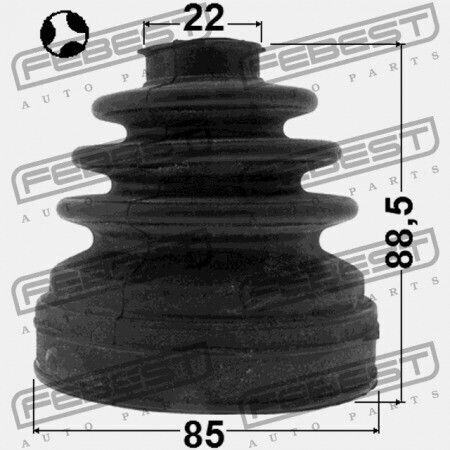 Febest Innenraum Gelenkschutz Mazda 3 Bk 2003-2006 Eu Gg46-22-620a