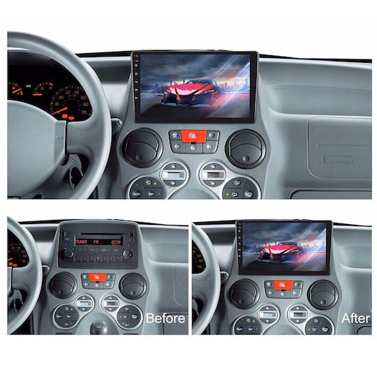 Lenovo Car Audio System for Fiat Panda BMW X1 / X3 / X4 2003-2012 Bluetooth USB WiFi GPS Apple CarPlay Android Auto with 9" Touch Screen