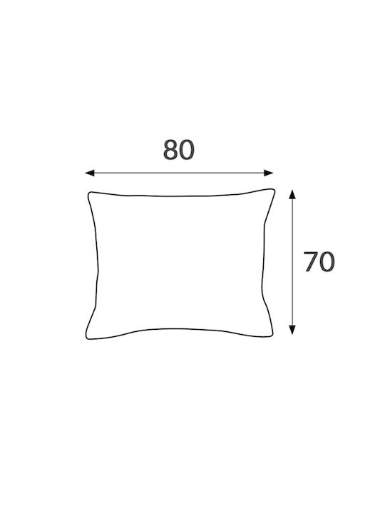 Darymex Față De Pernă Din 100% Bumbac Albă 70x80cm