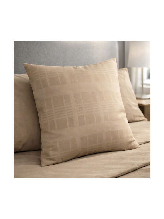 Darymex Decorative Pillow Case From 100% Cotton Light Beige 40x40cm