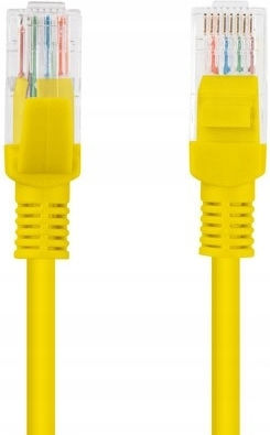Patch Cord UTP Lanberg Cat.5e 0.25m Yellow Pack Of 10 Pieces