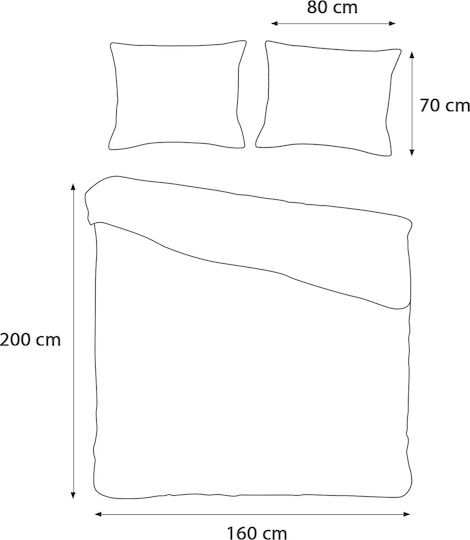 Darymex Σετ Παπλωματοθήκη Βαμβακερή 160x200cm Μονή με Μαξιλαροθήκη Γκρι Καφέ