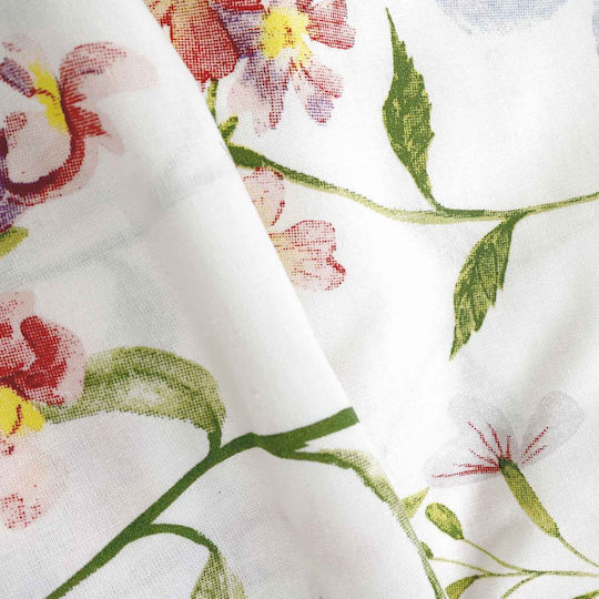 Darymex Darymex Baumwollbettbezug Set 180x200cm Halbdoppel mit Kissenbezug Bunte Frühlingsblumen