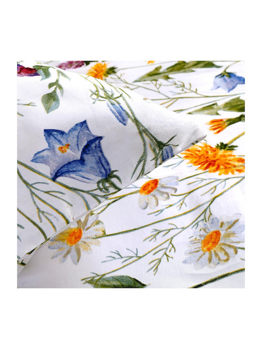 Darymex Set Huse Pentru Pilote 100% Bumbac 180x200cm Semi-dublu Cu Față De Pernă Albă