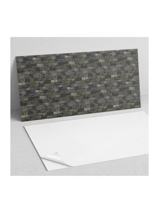 Wandsticker Panele für Esszimmer Pvc Grafisches Wanddesign Ziegel 100x50 cm