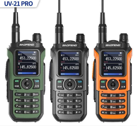 Baofeng UV-21 Pro Безжичен Пoмпoдeктър UHF/VHF 8W В Зелен Цвят
