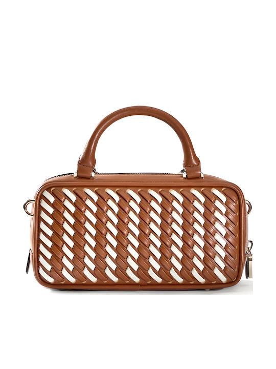 Guess Satchel Women's Shoulder Bag Ecru Guess Satchel Women's Shoulder Bag Ecru