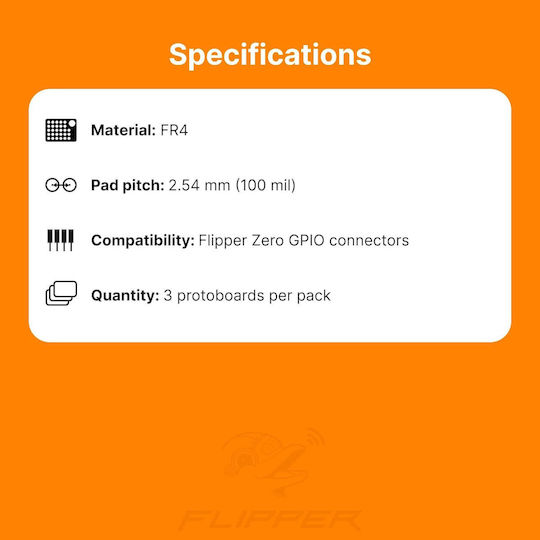 Set 3 Flipper Zero Prototyping Boards Fr4 Pcb Gpio Module Prototyping 100mil Pitch Unassembled Pin Header Connectors Compatible Logic Analyzer Oscilloscope Durable Material Diy Electronics Project Development