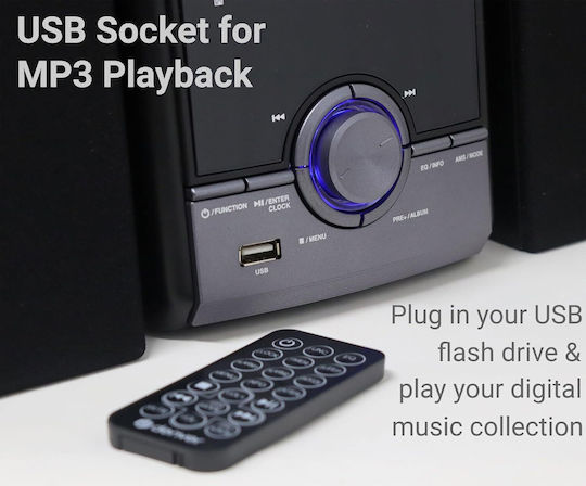 Denver Преносима аудиосистема с USB / Радио / Bluetooth / CD