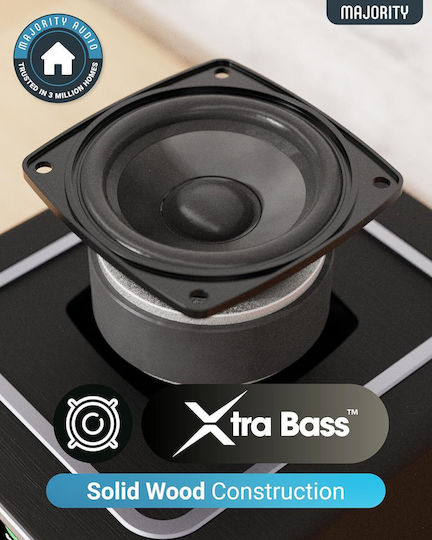 Majority Φορητό Ηχοσύστημα με Ραδιόφωνο / CD / USB / Bluetooth Μαύρο