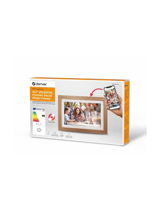 Denver Digital Photo Frame with Touch Screen 10.1" Resolution 1280x800 Beige PFF-1042LWMK3