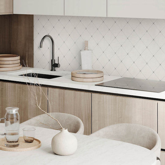 Vinyl Floor Sticker Kitchen Graphics 100x50 Geometric Diamond Pattern