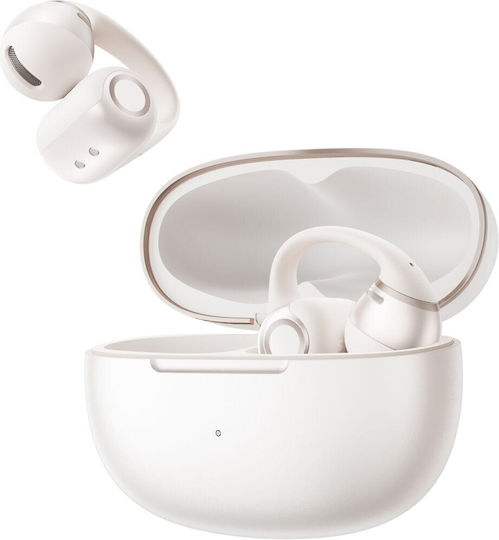 Shokz OpenDots 2 Open Ear Bluetooth Handsfree Ακουστικά με Αντοχή στον Ιδρώτα και Θήκη Φόρτισης Pearl White