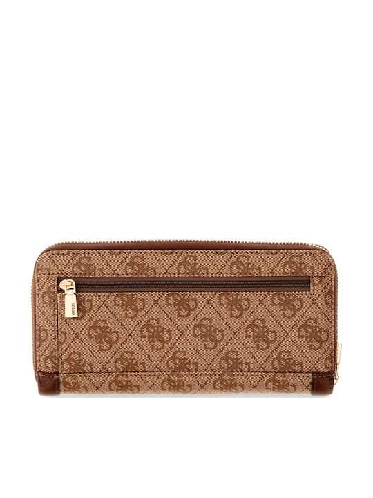 Guess Wallet Μεγάλο Γυναικείο Πορτοφόλι Καφέ