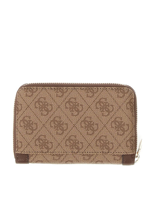Guess Wallet Μεγάλο Γυναικείο Πορτοφόλι Καφέ