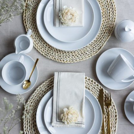Lubiana White Porcelain Dinnerware Set 20pcs